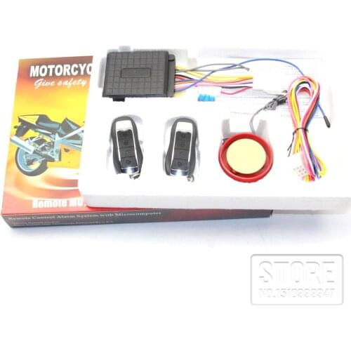 Motorcycle Alarm System Anti-theft Security Alarm System Remote Control Motorcycle 12V 125DB Shock Sensor Alarm Accessories