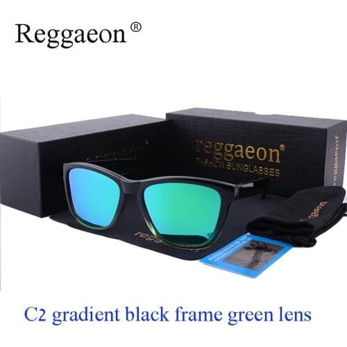 Reggaeon brand Fashion red Sunglasses Polarized Men Driving Fishing Luxury Glasses Women green Oculos De Sol Color Lens