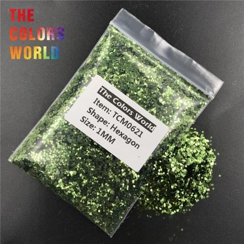 TCM0621 Turquoise Color Metallic Luster Hexagon Shape Nail Glitter Nail Art Decoration Makeup Tattoo Crafts Tumbler Accessories