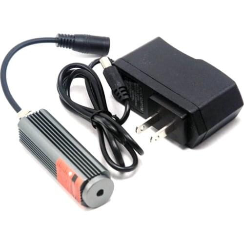 Waterproof 660nm 200mw 12V Red Laser Diode Line Module RLG Vehicle Borne Laser AC with Cooling Shell and 12V Adapter