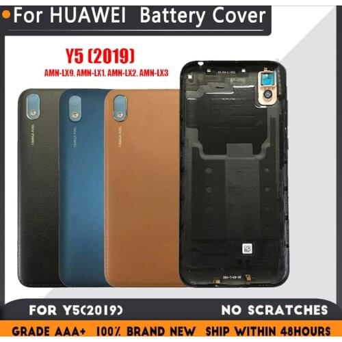 Back Battery Cover Door For Huawei Y5 2019 AMN-LX9 LX1 LX2, LX3 With repair parts,For Huawei Y5 2019 Housing Rear Replacement