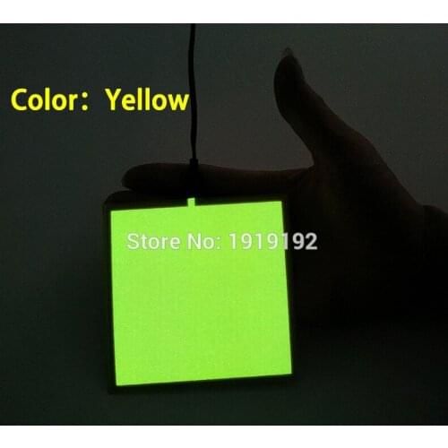 10PCS 6 Colors 10X10CM el sheet el panel for house,holiday,dispaly,car,party,festival and model decoration without driver