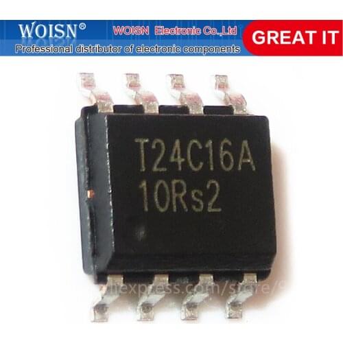 10PCS AT24C16 24C16 SOP SOP8 AT24C16C-SSHM-T- new original In Stock