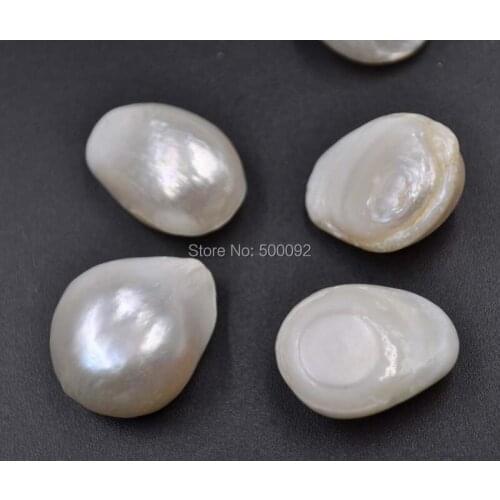 Wholesale 25 PCS Big 13-16*17-19mm Baroque cultured pearl Undrilled free shipping