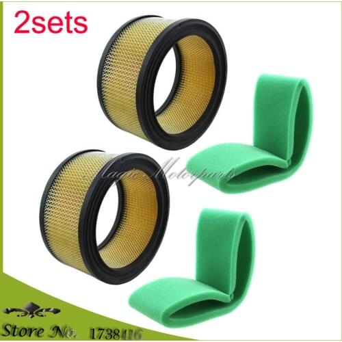 2x Air Filter Set For Kohler 45 083 02, K Series K341 MV16-MV20, Magnum M10-M20 CV17-CV26 CV620-CV745 John Deere AM37201 AM31034