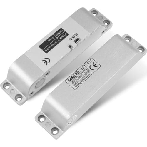 4 wire Wooden door Electric Drop Bolt Door Lock DC 12V Magnetic Induction/Surface Mount Shear Lock 2,000lbs holding force