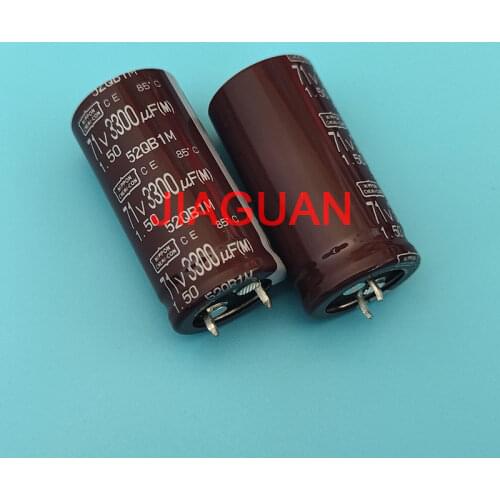 4pcs new NIPPON CE 71V3300UF 22x45mm NCC electrolytic capacitor 3300UF/71V CHEMI-CON ce 3300UF 71V instead 63V 3300UF