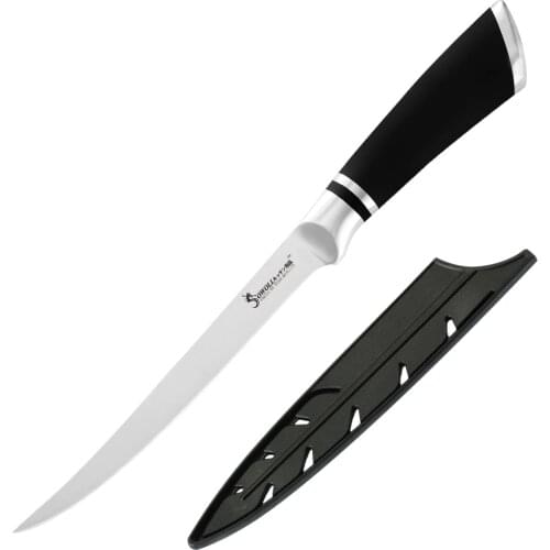 6'',7'',8'' inch Boning Knife Kitchen Stainless Steel Knife Forged Bone Salmon Sushi Petty Raw Fish Filleting Knife With Covers