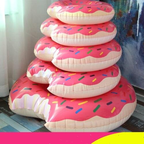60-120 Donut Inflatable Swimming Ring Giant Pool Float Summer Beach Party Swimming Pool Inflatable Mattress Water Toy