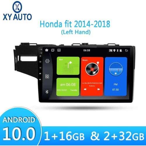 Android10 Head Unit For Honda Fit 2014-2018 LHD 9 inch Display Car Radio Multimedia Video Player WiFi GPS Bluetooth Split Screen