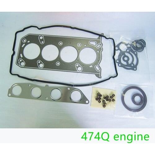 Car accessories 474Q-10-271M1 engine cylinder head gasket set for Haima 2 m3 s5 engine : 474Q
