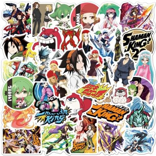 10/30/50PCS/ Anime Shaman King Graffiti Cool Skateboard Cup Suitcase Notebook Diary Guitar Decoration PVC Sticker Wholesale