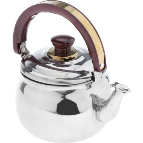 0.6~4.7L Stainless Steel Whistling Kettle Teapot Stovetop Fast Boiling 2 Types