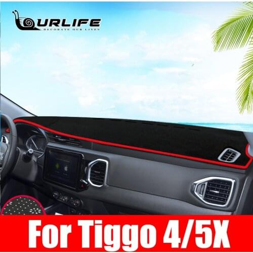 For Chery Tiggo 4 5X Dashboard Cover Dust-proof Pad Interior Non-slip Dash Mat Styling Accessories Parts 2019 2020 2021 Mats