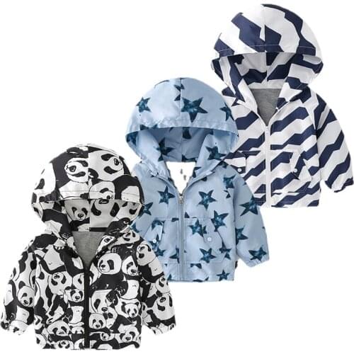 Childrens Coat Autumn Boys Jacket Clothing Windbreaker Boy Zipper Shirt Spring Baby Jacket Coat Hooded Outerwear