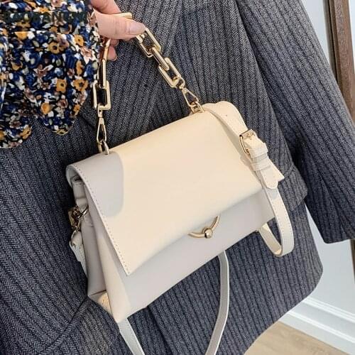 Chain Design Womens Small PU Leather Flap Crossbody Bags Sale Ladies Yellow Shoulder Handbags Female Famous Brand