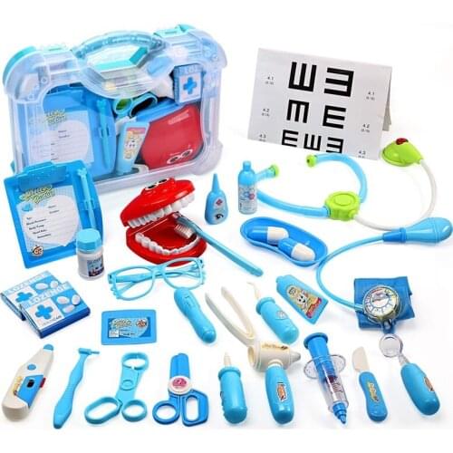 Doctor Toy Medical Kit For Kids Pretend Play Dentist Doctor Kit With Electronic Stethoscope Boys Girls Educational Toy Playset