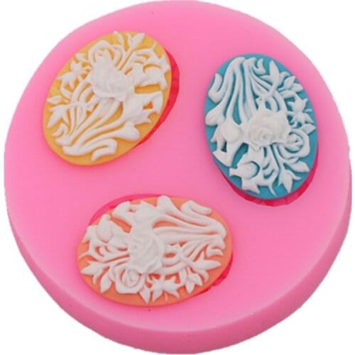 Rose Cake Cake Silk Patterns Handmade Chocolate Mold Cake Dessert Decorative Mold Cookies Pudding Silicone Gadgets Craft Molds