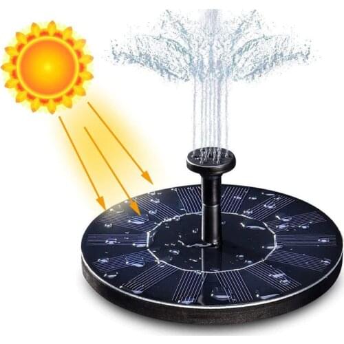 Hot Newest Water Floating Solar Power Fountain Panel Kit Water Pump For Pool Pond Garden Solar sprinkler Garden Decoration