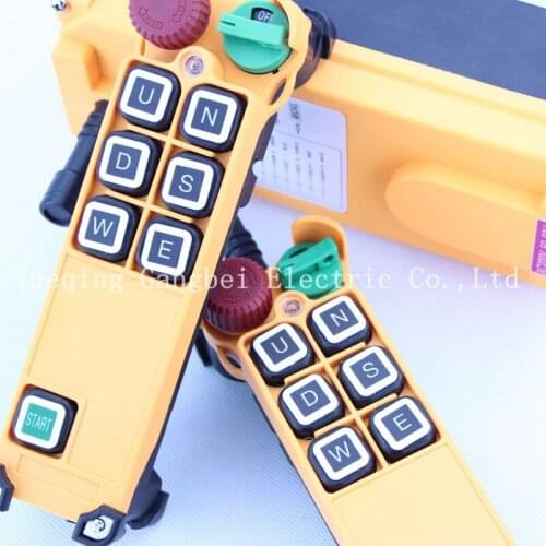 HS-6S (include 2 transmitter and 1 receiver) crane remote control Your order note need voltage:380VAC 220VAC 36VAC 24VDC