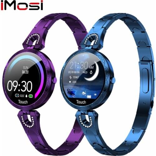 Imosi AK15 Smart Watch Luxury Women Heart rate ladies fashion Waterproof blood pressure blood Bluetooth Fitness Tracker Bracelet