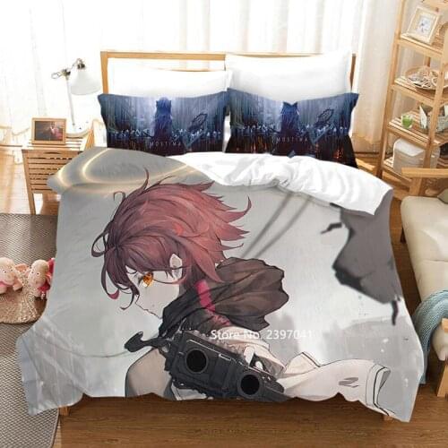 3D Digital Animation Sailor Ark Warrior Print Covered Pillowcase Double Queen Size Down Bedding Set for Girls Bedroom Decoration