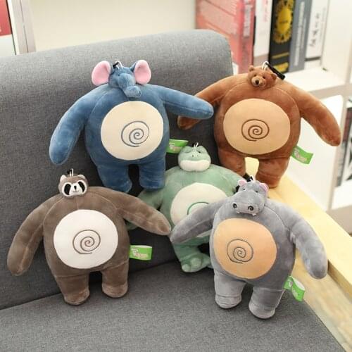 Small Head Big Body Brown Bear Toy Stuffed Tiny Head Teddy Bear Boyfriend Hug Pillow Muscle Body Bear Birthday Gift For Girl