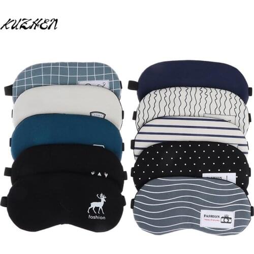 Fashion Cotton Eye Cover Masks Travel Relaxing Sleeping Aid Blindfold Cartoon Sleeping Mask Eyepatch Soft Eye Sleep Mask