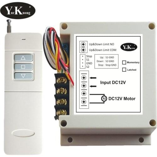 Motor Water pump Wireless Manual Remote Control Forwards Reverse Stop Up Down Stop Remote Control Switch DC 12V 40A 400W