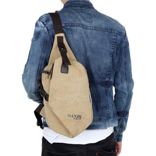 Men Tactical Sling Bag Military Bag Men Military Chest Bag Canvas Messenger Bag Male Leisure One Shoulder Travel Bag