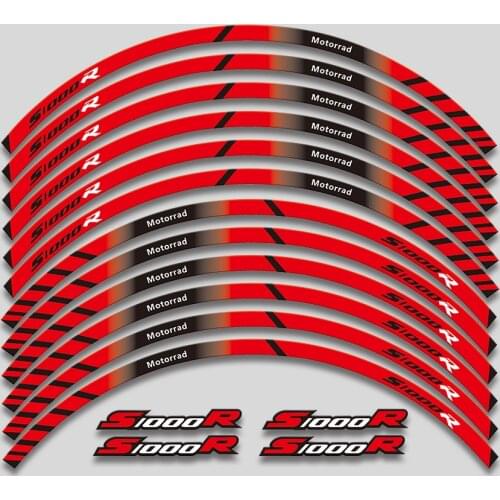 New high Reflective Motorcycle decals Wheels Rim Motorbike Moto Stickers decoration Styling For BMW S1000R s1000 r s 1000r