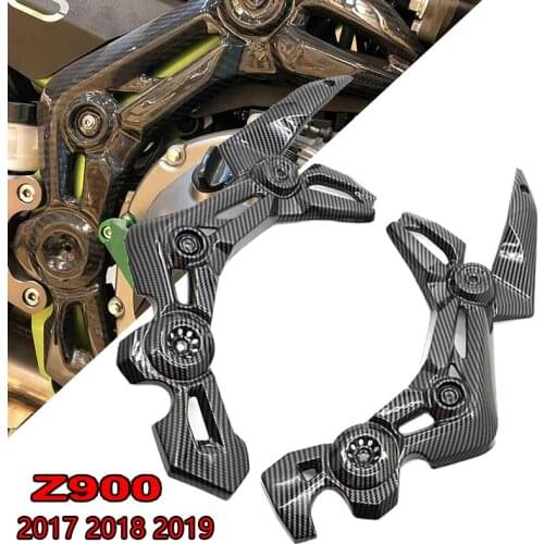 ABS Carbon Fiber Front Side Trim Frame Body Cover Panel Fairing For Kawasaki Z900 Z 900 2017 2018 2019 Motorcycle Fairings Parts