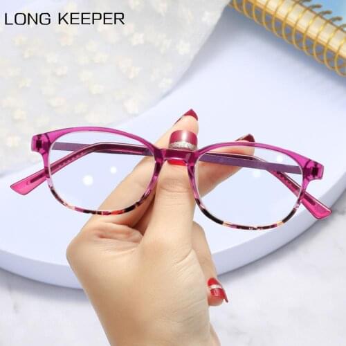 LongKeeper New Reading Glasses Women Ultralight Computer Eyeglasses Ladies Presbyopic Spectacles +1 +1.5 +2 +2.5 +3 +3.5