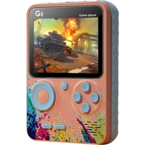 G5 Handheld Retro Game Console Portable Gaming Console, 3.0 inch Built-in 500 Games 1000mAh Rechargeable Battery for Kids Adult