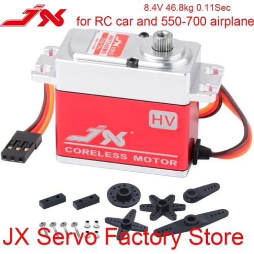 JX servo PDI-HV7246MG 46KG 8.4V Metal Gear Digital Coreless Servo for RC Drift Car 1/8 1/10 frame 550-700 Airplane Helicopter