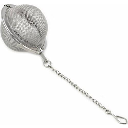 1pc Stainless Steel Tea Infuser Sphere Locking Spice Tea Ball Strainer Mesh Infuser Tea Filter Strainers Kitchen Tools