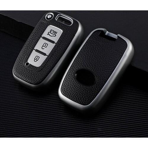 TPU Leather Car Key Cover For Kia Sportage Soul Sorento Forte 3 Buttons Remote Control Protector Cover Fob Case Skin Shell