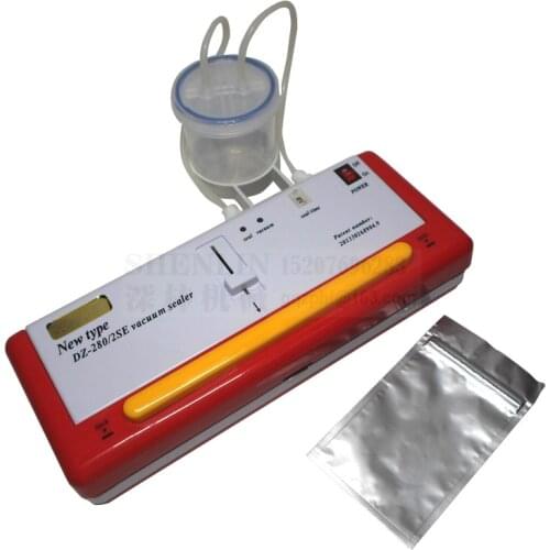 Vacuum Packaging Machine DZ-280/2SE Plastic Bags Vacuums Sealer Aluminum Food Bag Sealing tools equipment freshness keep packer