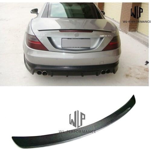 R171 Carbon Fiber Rear Spoiler Wings Car Styling For Mercedes-Benz SLK Class SLK200 SLK280 SLK300 2005-2010