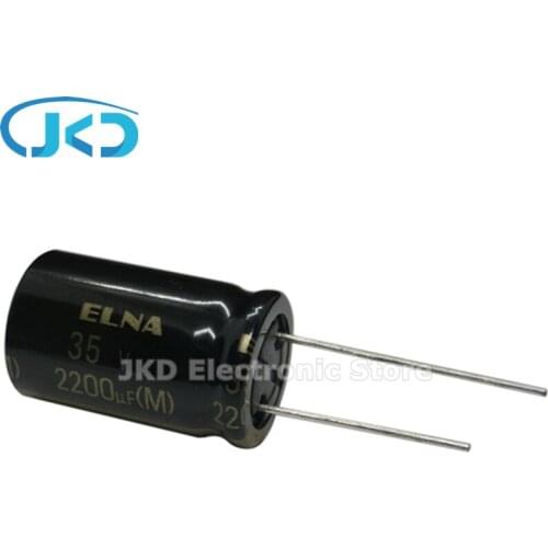 10PCS NEW ELNA RA3 35V2200UF 16X25MM Audio Electrolytic Capacitor 2200uF35V 85℃ RA3 Series 2200uF 35V 100% ORIGINAL