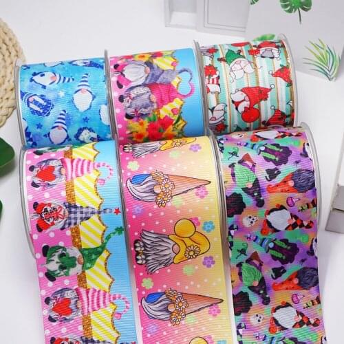 3 Inch 75 MM Cartoon Sport Printed Grosgrain Ribbons For Bows Craft Suppliers 51408