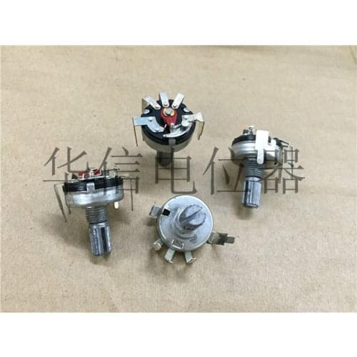 5pcs 172-type Internal curved foot Single switch with switch potentiometer B2K / handle length 15MM flowers