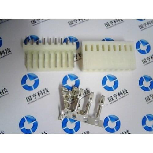 Free shipping KF2510 connector whole set , plug + straight needle base + terminal 9Pin 10set/lot