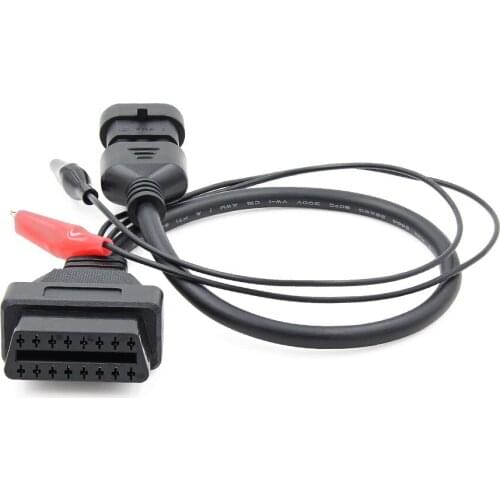 OBD Cable For Fiat 3 Pin OBD to OBD2 16Pin Connector Adapter For Fiat 3 Pin OBD 2 Car Diagnostic Auto Tool ODB Extension Cable