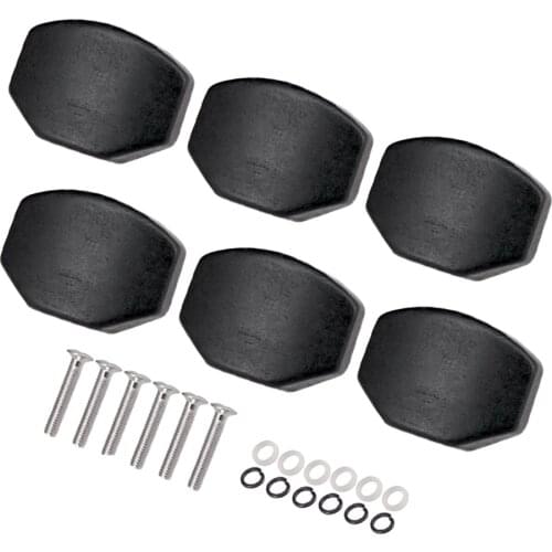 6 Pcs Wooden Acoustic Guitar Tuning Pegs Cap Tuners Machine Head Replacement