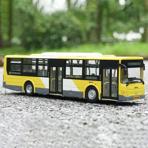 Diecast 1/50Scale Shanghai Public Transportation Simulation Alloy Model Car Metal Vehicle Collection Ornaments Display Hot Toys
