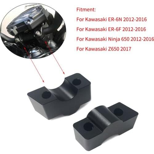 Motorcycle Modified Handlebar Handle bar Risers Height up Adapters 30MM for Kawasaki ER-6N ER 6N ER-6F Ninja 650 12-16 Z650 17