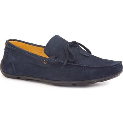 Gedikpasalı G 103 Navy Blue Men 'S Shoes Real Cow Leather Natural Suede Casual Seamy Hiking Breathable Bow Elevator Flexible Comfortable