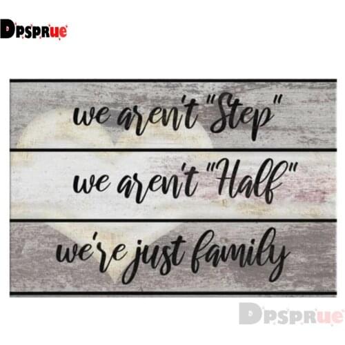 Dpsprue Full Square/Round Drill 5D DIY Diamond Painting "Text " Diamond Embroidery Cross Stitch 3D Decor Gift DF119