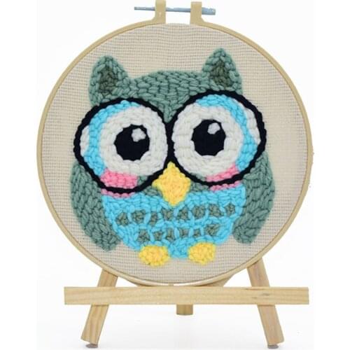 DIY Landscape Easy Punch Needle Embroidery Kit Punch Needle Cross Stitch for Beginner Handcraft Wall Painting Home Decor